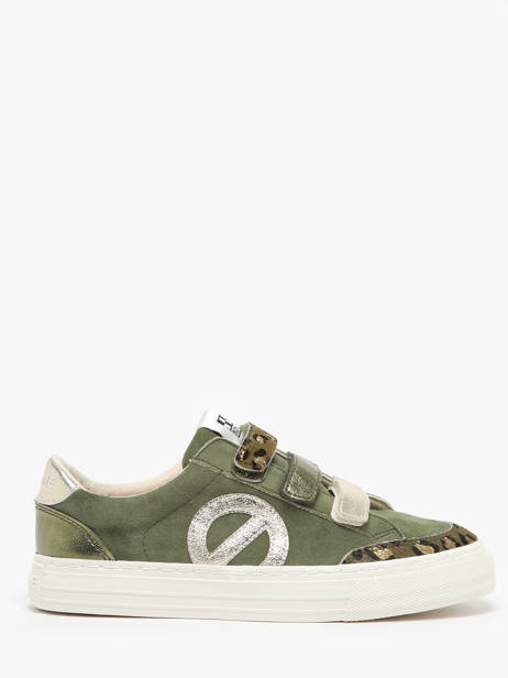 Sneakers Velcro Strike En Cuir No name Vert women GLGL0466