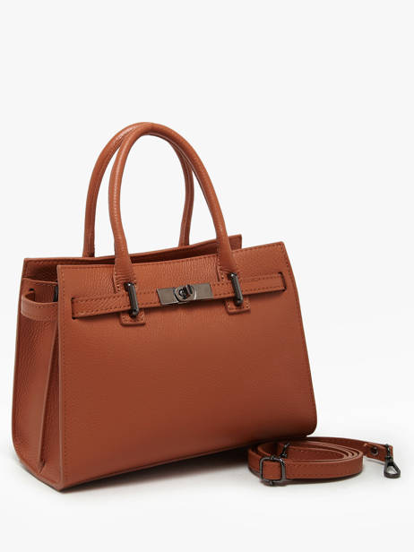 Handbag Caviar Leather Milano Brown caviar CA24063 other view 2