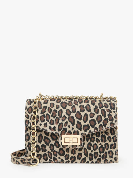 Sac Bandoulière Velvet Leopardo Cuir Milano Multicolore velvet leopardo VL21121