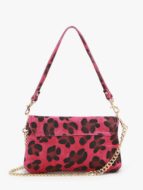 Shoulder Bag Velvet Leopardo Leather Milano Pink velvet leopardo VL24063 other view 4