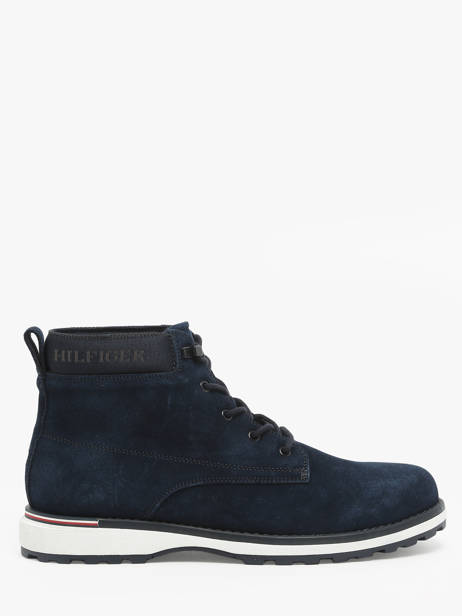 Bottines En Cuir Tommy hilfiger Bleu men 5147DW5