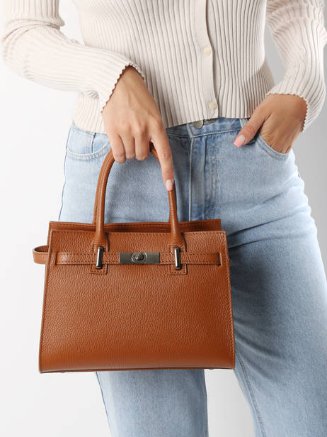 Handbag Caviar Leather Milano Brown caviar CA24063 other view 1