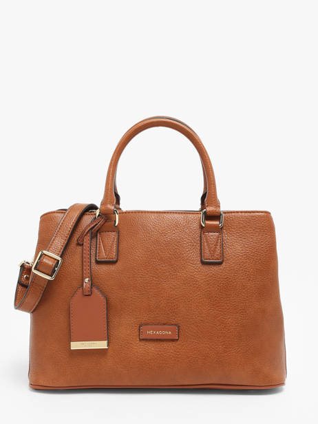 Satchel Jenny Hexagona Brown jenny 7920070