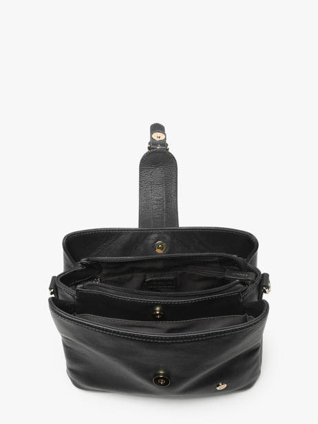 Shoulder Bag Luna Leather Hexagona Black luna 6820081 other view 3