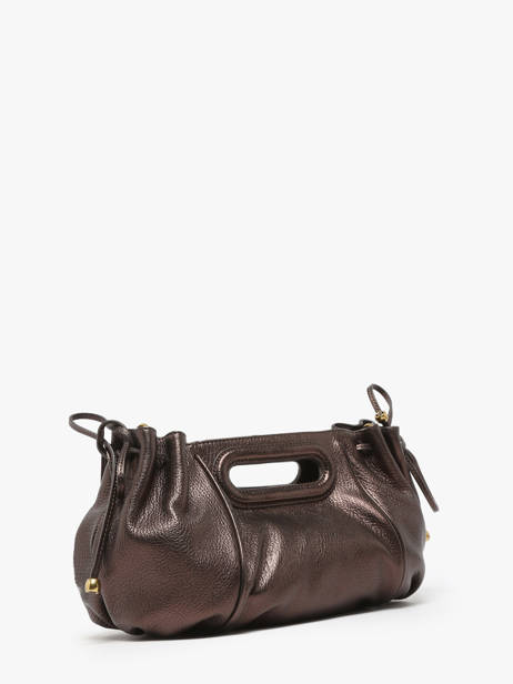 Sac Bandoulière Gun Metal Cuir Gerard darel Marron gun metal DAS08446 vue secondaire 2