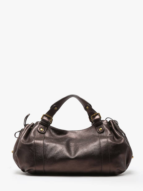 Sac à Main Gun Metal Cuir Gerard darel Marron gun metal DAS01446 vue secondaire 4