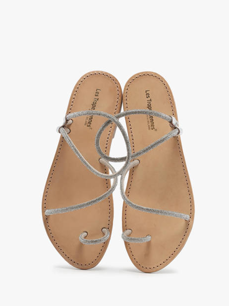 Flip Flops Les tropeziennes Silver women HODAXA other view 3