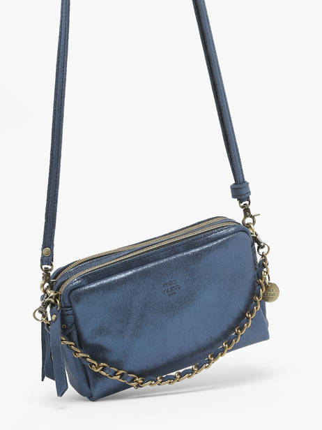 Crossbody Bag Vintage Leather Mila louise Blue vintage 23673XSX other view 2