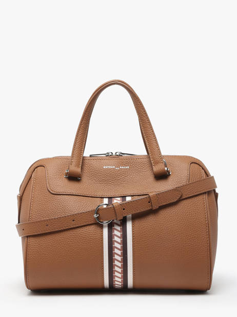 Sac Porté Main Norma Signature Cuir Nathan baume Marron signature 1 vue secondaire 4