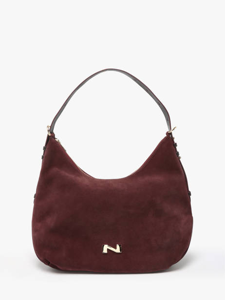 Sac Porté épaule Carrie En Cuir Daim Nathan baume Rouge vogue 1