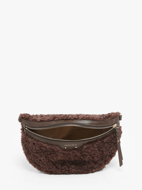 Sac Banane Othilia Cuir Et Shearling Vanessa bruno Marron othilia 37V40878 vue secondaire 3