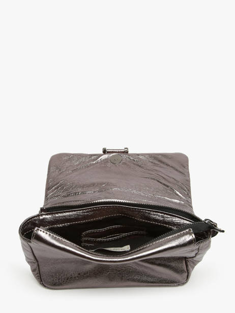 Shoulder Bag Leather Leather Biba Silver leather ELI1L other view 3