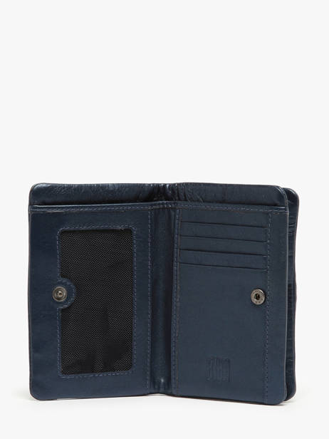 Wallet Leather Biba Blue wallet SFM4L other view 1