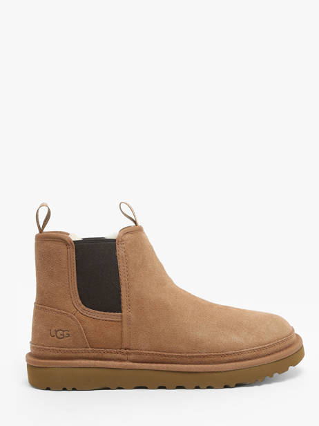 Boots En Cuir Ugg Marron men 1121644