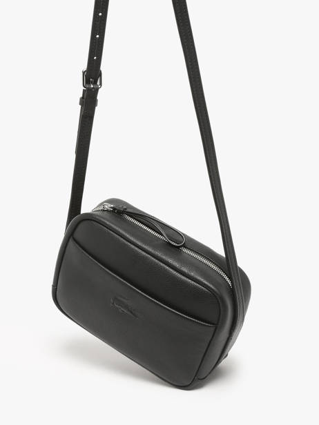 Sac Bandoulière City Court Cuir Lacoste Noir city court NF4506IE vue secondaire 1