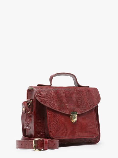 Crossbody Bag La Suite 1960 Leather Paul marius Red la suite 1960 GEORG960 other view 1