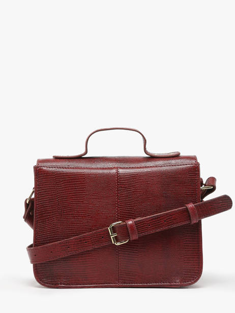 Crossbody Bag La Suite 1960 Leather Paul marius Red la suite 1960 GEORG960 other view 3