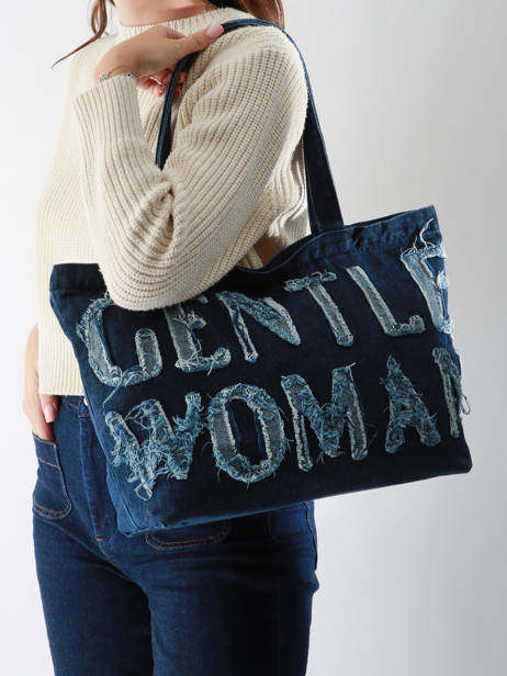 Shoulder Bag Denim Cotton Miniprix Blue denim 26 other view 1