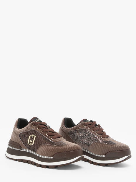 Sneakers Liu jo Marron women BF4053TX vue secondaire 1