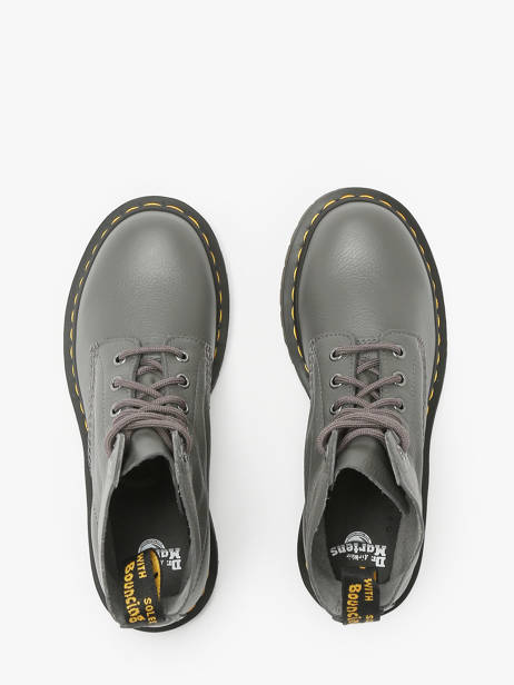 Bottines En Cuir Dr martens Gris women 31693029 vue secondaire 3