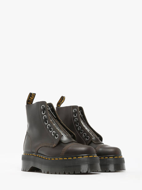 Boots In Leather Dr martens Brown unisex 31993302 other view 1