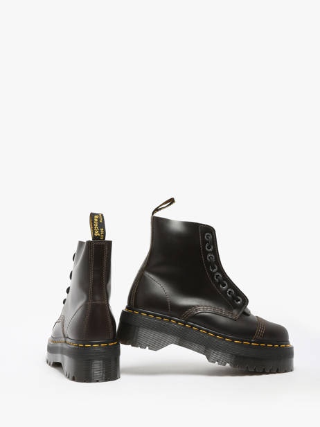 Boots In Leather Dr martens Brown unisex 31993302 other view 2