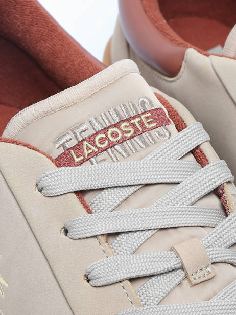 Sneakers Baseshot In Leather Lacoste Beige men 8SMA0007 other view 2