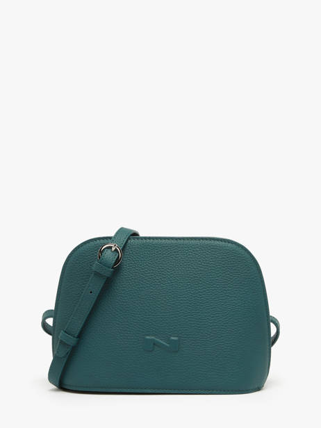 Sac Bandoulière Lilou Cuir Nathan baume Bleu egee 2