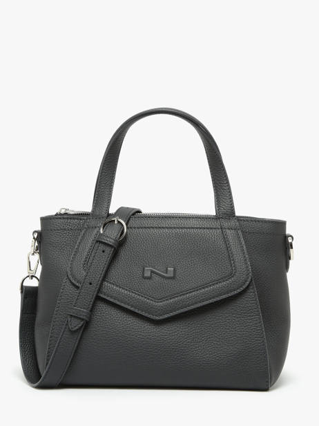 Leather Cacao Top-handle Bag Nathan baume Gray candy 6