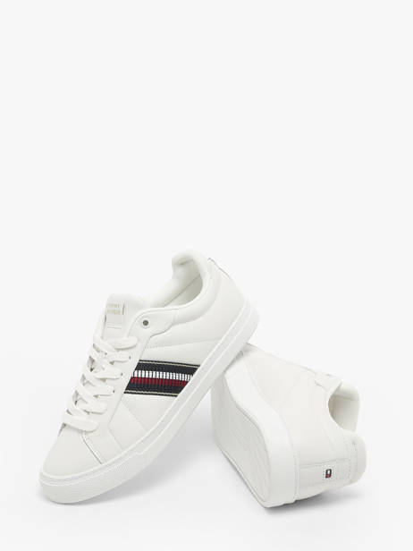 Sneakers In Leather Tommy hilfiger White women 8110YBL other view 3