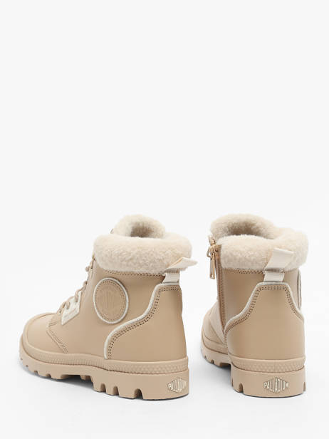 Boots Pampa Hi Snow Warm In Leather Palladium Beige women 94380235 other view 2