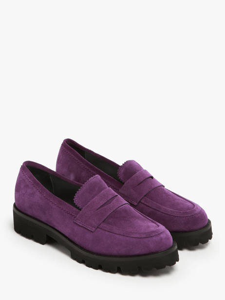 Moccasins In Leather Myma Violet women 1 other view 1