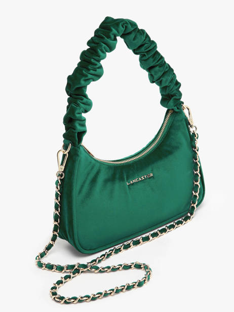 Sac Bandoulière Velvet Chouchou Polyester Lancaster Vert velvet chouchou 19 vue secondaire 2