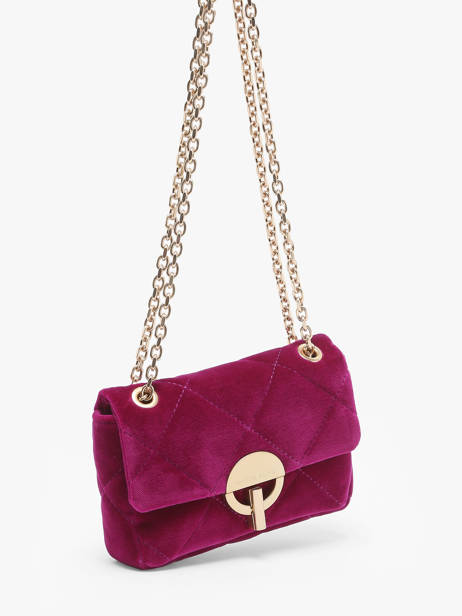 Petit Sac Bandoulière Moon En Velours Vanessa bruno Violet moon 42V40326 vue secondaire 2