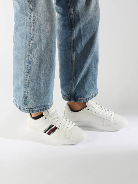 Sneakers En Cuir Tommy hilfiger Blanc women 8110YBL vue secondaire 1