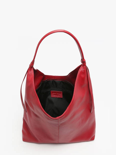 Sac Porté épaule Caviar Cuir Milano Rouge caviar CA24091 vue secondaire 3