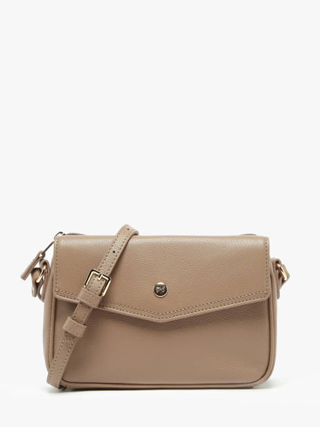 Shoulder Bag Luna Leather Hexagona Brown luna 6820083