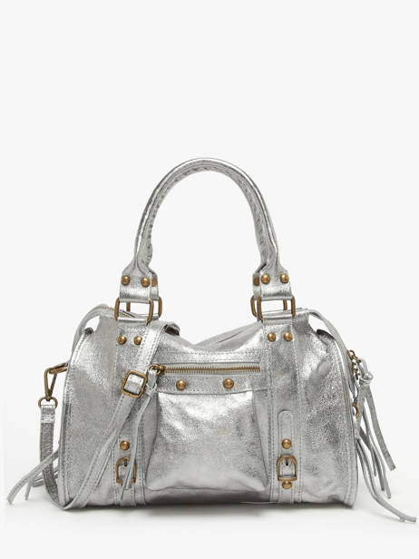 Shoulder Bag Nine Leather Milano Silver nine NI24092