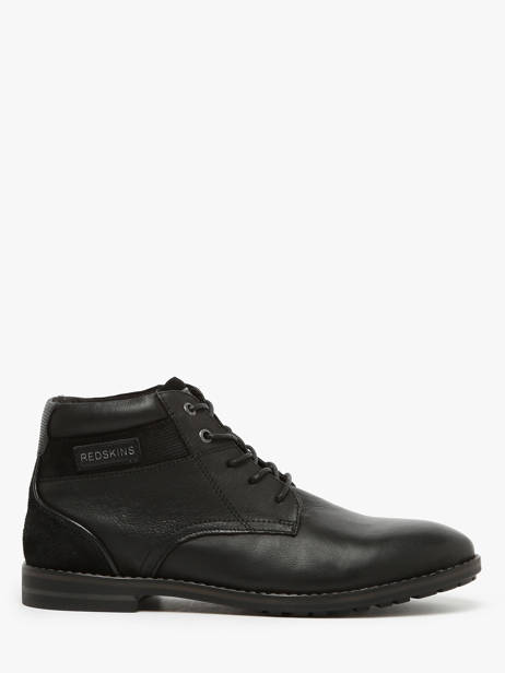 Boots Elec In Leather Redskins Black men ELEC