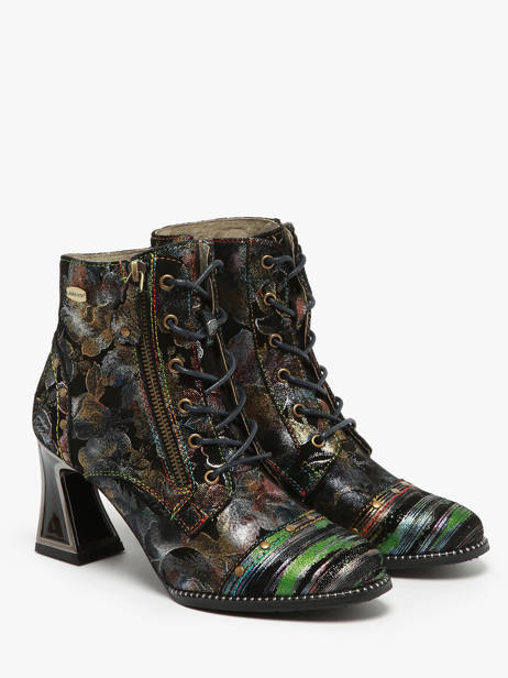 Bottines En Cuir Laura vita Multicolore women 6263 vue secondaire 1