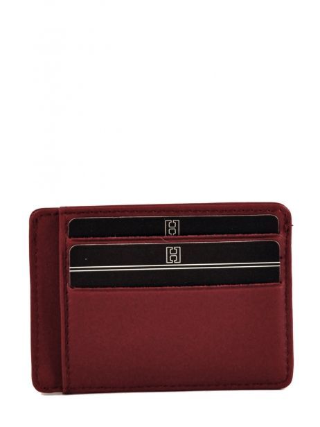 Card Holder Leather Hexagona Red soft 227530 other view 3
