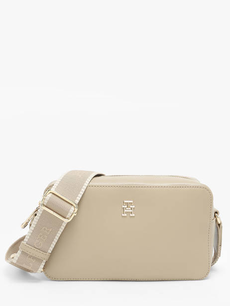 Crossbody Bag Th Monotype Polyurethane Tommy hilfiger Beige th monotype AW16439