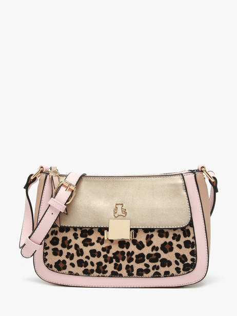 Shoulder Bag Leopard Lulu castagnette Pink leopard TWIGGY