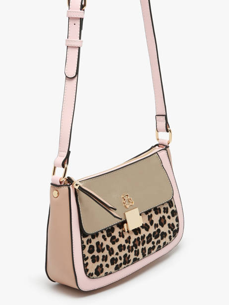 Shoulder Bag Leopard Lulu castagnette Pink leopard TWIGGY other view 2