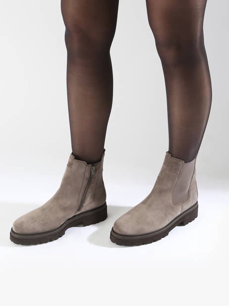 Chelsea Boots En Cuir Gabor Marron women 10 vue secondaire 1