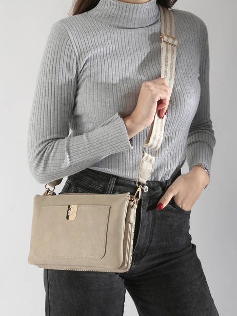 Shoulder Bag Ajoure Lulu castagnette Beige ajoure WINTER other view 1