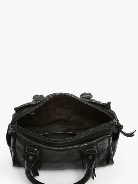 Shoulder Bag Barcelone Leather Basilic pepper Black barcelone BBAC03 other view 3