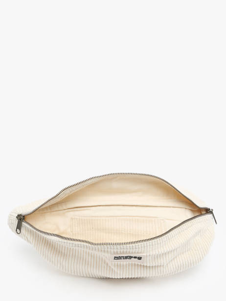 Sac Banane Hindbag Blanc velours V vue secondaire 3