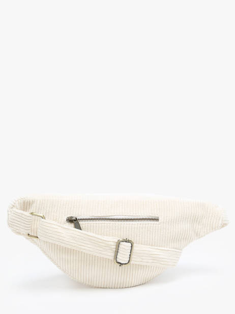 Sac Banane Hindbag Blanc velours V vue secondaire 4