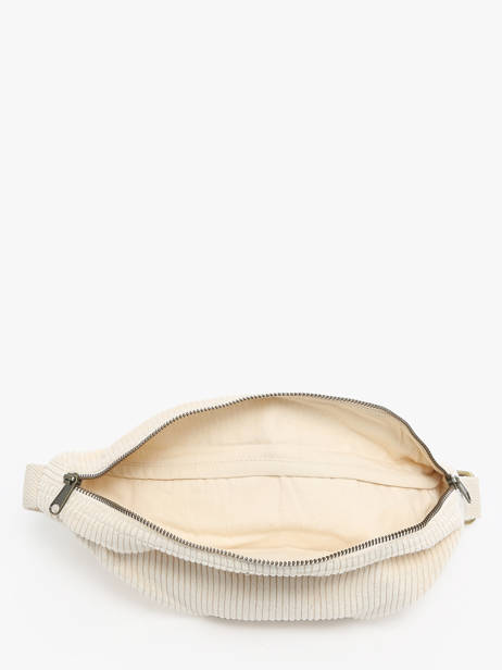 Sac Banane Hindbag Blanc velours V vue secondaire 3